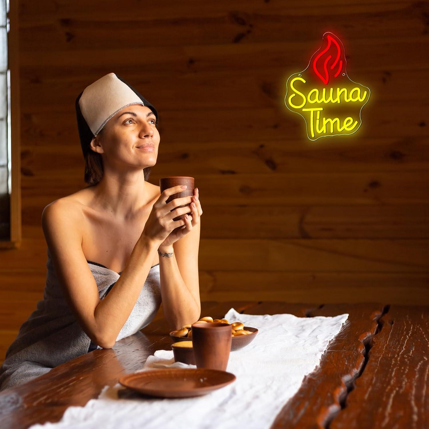 Neonowy Znak Sauna Time, Ściem – Spa Wellness Gym recenzja i cena