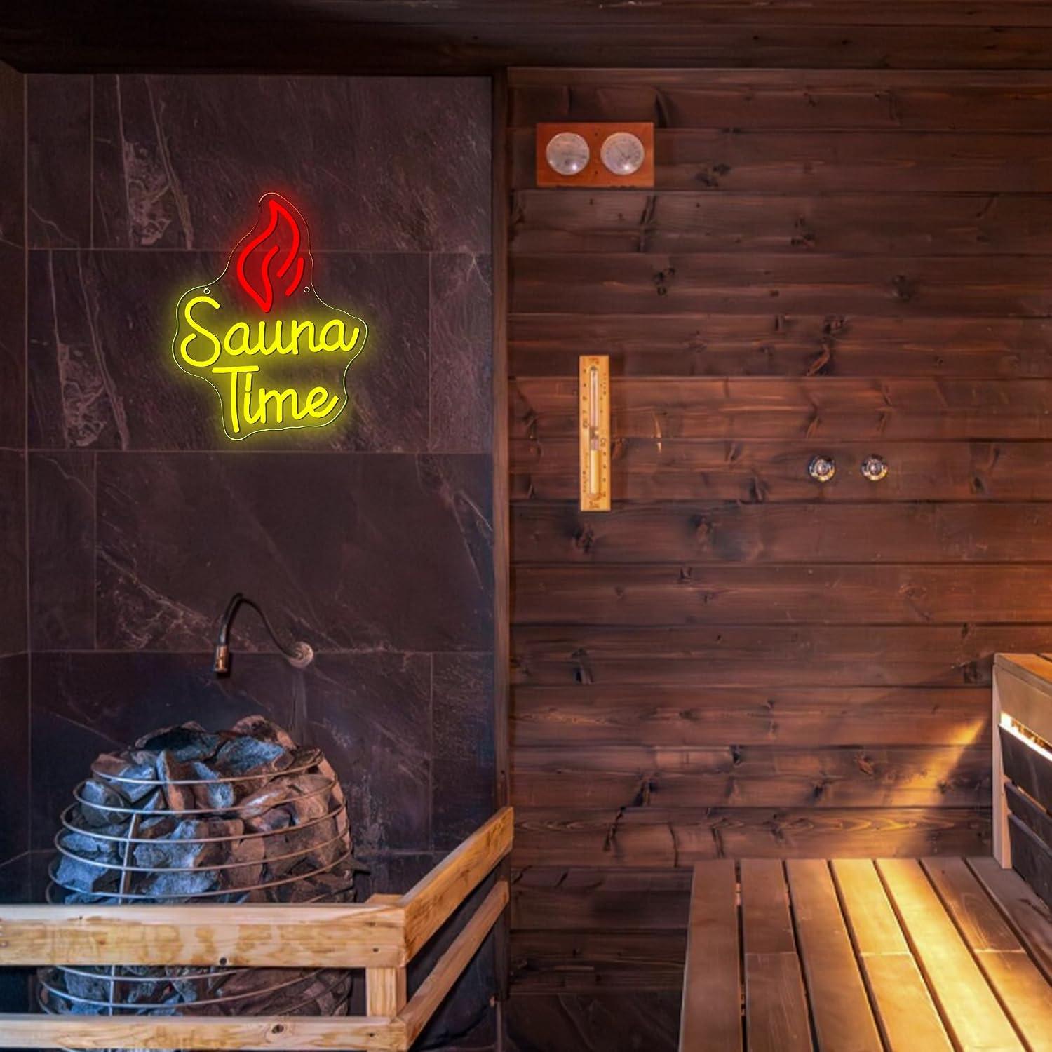 Neonowy Znak Sauna Time, Ściem – Spa Wellness Gym recenzja i cena